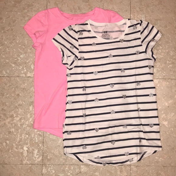H M Shirts Tops H M Girls Organic Cotton Tee Shirts Poshmark